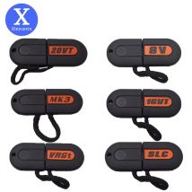 XINYUEXIN HU49 ungeschnittene Klinge mit LED-BELEUCHTUNGSSCHLÜSSEL FÜR VW 8V 16V 20VT TDI MK3 Golf G40 SLC Autoschlüsselgehäuse ohne Logo Autozubehör