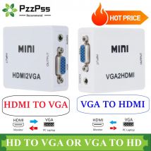 HDMI zu VGA Konverter mit Audio VGA zu HDMI Konverter HDMI Adapter für Notebook Xbox360 DVD PS3 PC HD 1080P TV Box Projektor