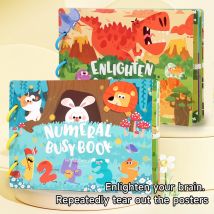 Ruhig Beschäftigt Buch Baby Montessori Magie Aufkleber Spielzeug Paste Lesungen Zahlen Passenden Puzzle Spiel Kinder Aufklärung Spielzeug Geschenke