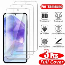 3 szt. HD szklo hartowane do Samsung A17 A27 A37 A57 A16 A26 A36 A56 A56 A55 A53 A54 A35 A25 A15 ochraniacz ekranu Samsung Galaxy S26 S25 S24 Ultra Screen Protector Glass S24 FE S23 S22 S21 Plus