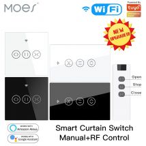 US EU WiFi RF433 Smart Touch Vorhang Rollos Motorschalter Tuya Smart Life App Fernbedienung Funktioniert mit Alexa Google Home