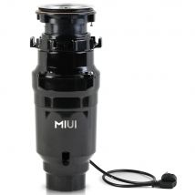 Eliminación de basura de alimentación continua con reducción de sonido, sistema de molienda de residuos de alimentos de acero inoxidable de 1/2 HP, cable de alimentación incluido