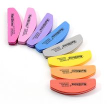 10/20 pz/lotto Mix Colorato Nail File 100/180 Grana Mini Utile File Per Unghie Blocchi Lavabile Spugna Smalto Per Unghie Levigatura Buffer Strumenti