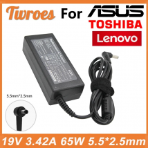 19V 3,42A 5,5x2,5mm 65W AC Laptop Adapter Ladegerät für Asus X401A X550C A450C Y481 X501LA X551C V85 A52F X555 / TOSHIBA / GATEWAY