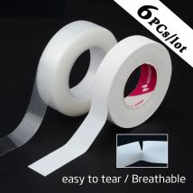 Eyelash Extension Tape Makeup 6 PCs Breathable Anti-allergy Easy to Tear Micropore Tape Professional Lashes Tape
