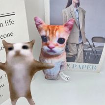Süße El Gato Katze Plüschtiere Wowwow Katzenpuppen Plüschtiere Simulation Glückliche Katze Plüschtiere Geburtstag Urlaub Geschenk Kinderzimmer Dekoration