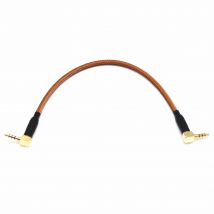 Nuevo Cable en espiral de resorte TRS TRRS a TRRS de 3,5mm para teclado dividido RODE Sc7 de VIDEOMIC Go Video micrófonos tipo Micro Cable de Audio