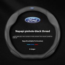 Car Leather Steering Wheel Cover Ford ST Mondeo EXPLORER EDGE Fiesta Focus Kuga Ranger F150 Fusion Mustang Ecosport ESCAPE Puma
