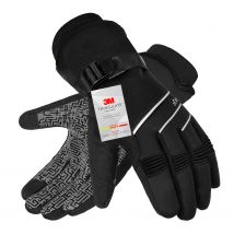 Winter-Skihandschuhe -30 ℃    Wasserdichte 3M Thinsulate Thermohandschuhe Vollfinger-warme Fahrradhandschuhe zum Skifahren, Motorrad, Snowboard