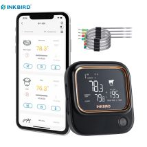 INKBIRD IBT-26S Kabelloses Fleischthermometer, WiFi, digitales Grill-Küchen-Lebensmittelthermometer mit 4 Sonden, Grill, Küche, Zuhause, Kochen