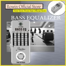 Rowin LEF-317B  Bass EQ Pedal 5 Band Equalizer Pedals For Bass Guitar With 5 Band Graphic Mini Size True Bypass
