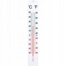 Universelles Wandthermometer aus weißem Kunststoff