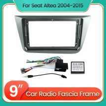 Auto Radio Stereo Fascia 2Din Rahmen Für Seat Altea 5P Toledo 5P III 3 2004-2015 Panel Dash DVD-Player Kabel Adapter Fascia Kit