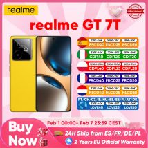 realme GT 7T Smartphone 5G 2025 New MediaTek 8400-MAX 7000mAh Titan Battery 120W Ultra Charge 6.8'' 120Hz Display Global Version