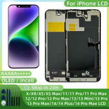 OLED 14 Per iPhone X LCD XR XS MAX 11 12 Pro Display 13 Pro Max Schermo Face ID Touch 13 14 Plus 13 MINI Display 12 Mini Incell