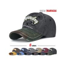 New style washed embroidered eagle hat American retro contrast color fashion baseball cap youth leisure sun hat