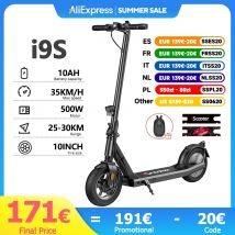 IScooter i9s skuter elektryczny 10 Cal opona pneumatyczna składany eScooter maksymalna prędkość 35