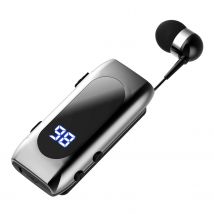 K55 Lavalier Business Cuffie Bluetooth 5.2 Tempo di conversazione/musica 20 ore, display digitale a led, auricolari wireless con cancellazione del rumore