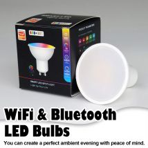GU10 5W LED-Lampen WIFI Zigbee Bluetooth, RGB C+W weiße dimmbare Lampen, Smart Control Glühbirne, Voice Alexa/Google Home