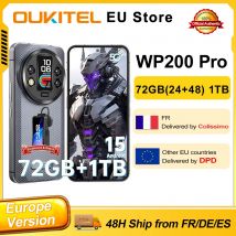 OUKITEL WP200 Pro Android 15 72GB(24+48) 1TB Smartphone resistente 5G 6,7 ''120Hz 108MP 8800mAh 45W auricular desmontable-reloj inteligente