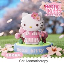 Echte Anime Hello Kitty Actionfiguren Sanrio Kuromi Cinnamoroll Autoduft Mymelody Modell Parfüm Möbel für Display