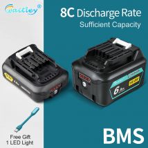 Waitley 12 V 10,8 V 6,0 Ah 3,0 Ah Lithium-Akku wiederaufladbar für Makita Elektrowerkzeuge 10 V 6000 mAh BL1040B 1015 1020B CXT-Serie