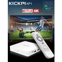 KICKPI KP1 Google Certified TV Box Android 12 Amlogic S905Y4 2GB 32GB Voice Support AV1 1080P H.265 4K 60pfs 2.4G&5G Set top box