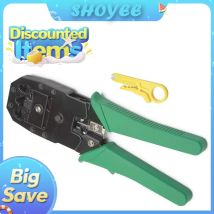 RJ45 Crimpatrice RJ11 RJ45 Strumento di crimpatura Rete Ethernet Cavo LAN Crimpatrice Pinza spelafili per 6P 8P RJ11 RJ12 RJ45