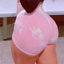 Nuove donne palestra tie dye scrunch pantaloncini fitness senza soluzione di continuità butt lifting leggings sportivi stretch activewear allenamento collant da corsa
