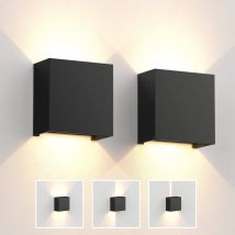 Kinkiety LED 6W Nowoczesne Wewnętrzne Zewnętrzne IP65 Lampa Ścienna, Kinkiety Ścienne Góra Dół do Salonu Przedpokoju Sypialni