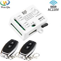 Rf 433 Mhz Drahtlose Fernbedienung Schalter AC110V 220 V 230 V 10A 2300 W 2CH Relais Empfänger Fernbedienung für Lichter garage tür