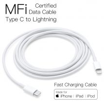 Cavo di ricarica rapido da 30 W certificato MFi da tipo C a cavo di ricarica Lightning 2.4A per iPhone 14 13 12 11 Pro Max Xs SE 7 8 Plus iPad