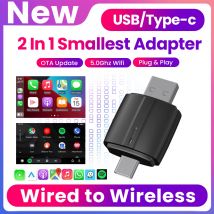 Android Auto Wireless Carplay USB Bluetooth Wifi Plug und Play Typ-c Neue 2In1 Dongle Für Audi Benz Volvo VW Toyota Skoda Sitz