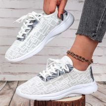 Frauen Laufschuhe Jogging Walking Komfortable Outdoor Casual Marke Freizeit Lace-up Atmungsaktive Turnschuhe Klinge Faulenzer Mode