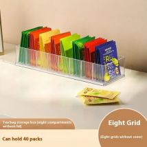1 Pc 8 Grids Transparente Lagerung Box Für Blume Tee Display Box Klassifizierung Box Multi Funktionale Desktop-Organizer Container