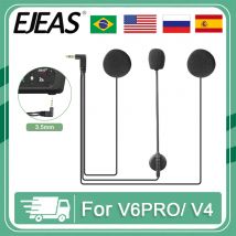 EJEAS V6 Pro 3,5 mm Mikrofon Lautsprecher Headset für Vnetphone V4 V6 Motorradhelm Intercom Zubehör