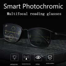 Mode Photochrome Multifokale Lesebrille Nah-weit dual-zweck Männer Progressive Anti-Blau Licht TR90 Brillen Volle rahmen
