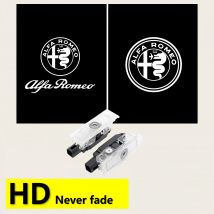 2x HD Led Benvenuto Luce Porta Auto Logo Proiettore Laser Per Alfa Romeo Giulia Stelvio 2017-2023 Giulietta 2011-2019 GT Accessori