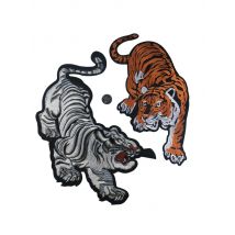 Big Tiger Embroidery Sticker Domineering Tiger Down The Mountain Adhesive Embroidery Clothing Accessories Schoolbag Denim