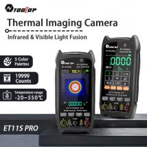 TOOLTOP Tragbare Wärmebildkamera 32*32 mit sichtbarem Licht 5 Farbpaletten -20~550 ℃   AC/DC 2,8-Zoll-Multimeter für Autoreparaturwerkzeuge