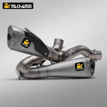 For panigale/streetfighter V4 S/R Motorcycle exhaust system modification with full Ti. and dual muffler for V4 S/R 2018-2024