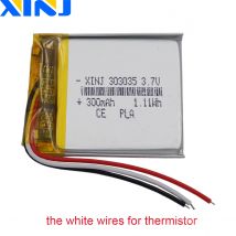 3,7 V 1,11 mAh Wh 3-Draht-Thermistor Polymer Li Lithium Lipo wiederauf ladbare Batterie ionen für Auto kamera Bluetooth-Gerät