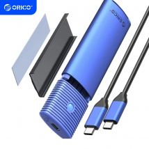 ORICO M.2 NVMe SATA SSD adaptador de carcasa USB C sin herramientas 3,2 Gen 2 10Gbps NVMe 5Gbps NGFF SATA PCIe con disipador de calor de Metal