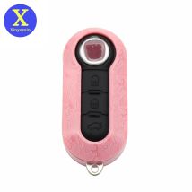 Xinyuexin Neues Design, 3 Tasten, ABS-Fernbedienung, Autoschlüsselgehäuse für Fiat 500 Panda Punto Bravo Ducato Schlüsselanhänger, Zubehör