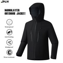 JNLN Frauen Männer Wasserdichte Jacke Wandern Camping Trekking Windjacke Unisex Outdoor Sportliche Regen Mantel Mit Kapuze Klettern Kleidung