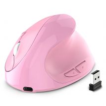 Wiederaufladbare kabellose vertikale Maus, DPI, einstellbar, geräuscharmer Taste, ergonomisches Design, 1600 DPI, einstellbares System für den Bürogebrauch