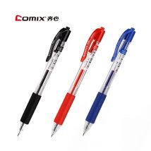 12 teile/schachtel Comix Push Gel Tinte Stifte Schwarz Kugel Spitze Versenkbare Schreiben Stift 0,5mm Minen Glattes Schreiben Schule Büro liefert