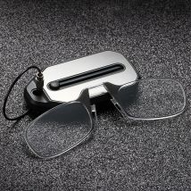 Faltbare Lesebrille für Männer Frauen ohne Brillen beine Schlüssel bund Fall und Leser rechteckige Lesebrille