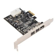 Nuovo! SY-PEX30016 3 porte IEEE 1394 Firewire 1394B e 1394A Pcie 1.1 X1 Card TI XIO2213B Chipset Richiedi legacy Driver