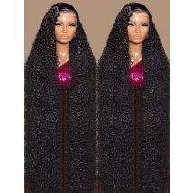 40 46 pollici onda profonda 13x6 13x4 hd parrucca anteriore del merletto dei capelli umani 250 densità acqua riccia 360 parrucche frontali del merletto dei capelli umani per le donne